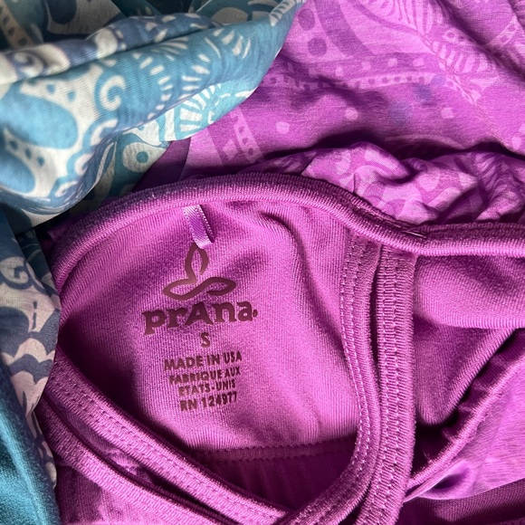 Lot of three stylish Prana henna print tank/bra tops! - Picture 2 of 5